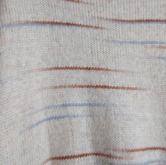 Oversized Cream, Orange & Blue a.n.a. Sweater with wide neckline and ribbed cuff - Picture 3 of 6